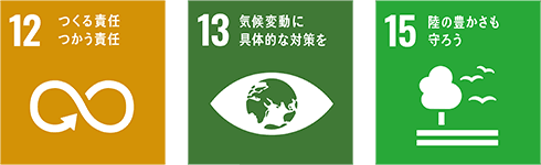 SDGs17ɸ12ĤǤ ĤǤס13ư˶Ūкס15Φ˭